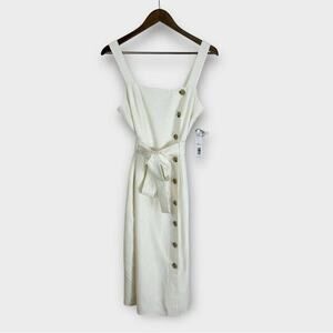 ANTONIO MELANI Cream Striped Dress
